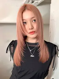 《 🍒人気No.1🍒 》透明感ブリーチカラー🧊+集中ケアトリートメント【リタッチも可能】
