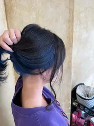 インナーカラー🩵🖤＋トリートメント🫧🌟