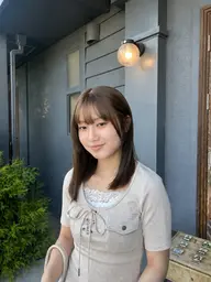【ブリーチしたくない方に】ブリーチなし透明感ダブルカラー💐+似合わせカット✂️