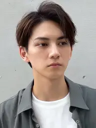 ワンカラーモデル➕眉カット　メンズ