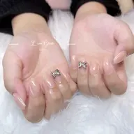 🌟ワンカラー/ラメグラ+2個パーツ(2色選べる♡)