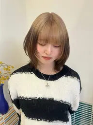 ［2回目以降］ブリーチ➕デザインカラー🫧ルーツ/ハイトーン/デザインカラー/19:00-