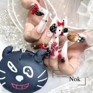 ✨オフ有3Dネイルつけ放題+アートやり放題💋(痛ネイル無し)(ミニキャラ3Dは可)