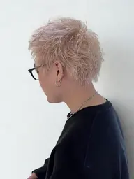 【Men's限定】 垢抜けハイトーン!ブリーチダブルカラー+カット ¥14300