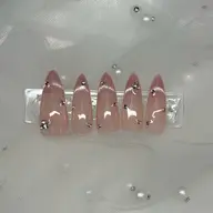 長さ出し10本【マグネットフレンチ✖️ストーン💅サンプルD】コース