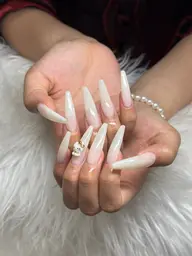 ❤️【スカルプ】10本長さだし＋ワンカラー、パーツ2個❤️