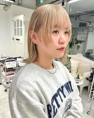 カット+ブリーチカラー+内部補修トリートメント