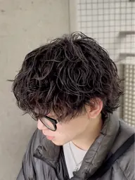 メンズカット+シャドウパーマ+トリートメント