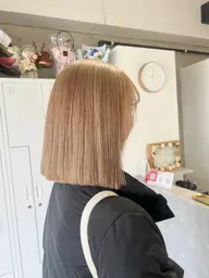 ⭐️人気No.3メニュー⭐️ケアブリーチダブルカラー+選べるTR(リタッチ可能)