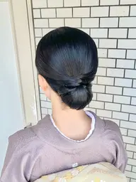 【着付け👘】訪問着着付け＋ヘアセット🍀✨結婚式参列やお宮参り、お茶会など様々なご予定に合わせてヘアセット💐