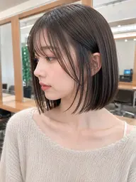 タッセルボブ＋縮毛矯正 ¥6,600