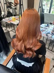 《秋に無双❣️透明感ハイトーン✨️🍁🍂》ブリーチありダブルカラー