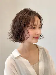 似合わせカット+ケアパーマ+aujuaトリートメント
