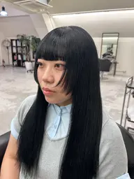 【顔周りも追加可◎】前髪カット+前髪縮毛矯正