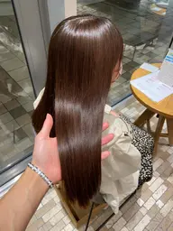 カット+髪質改善カラー🫧(超うるつや髪質改善カラー✨️)+TR