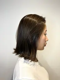 【人気No.1✨】透明感抜群、柔らかい質感になるオリーブカラー+カット