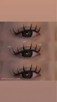 🍒🤍LEDダブルフラットラッシュ80束🍒🤍