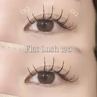 【🎀フラットラッシュ🎀】120本 / ¥4500 (オフ+¥550)(LED変更+¥500)