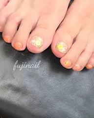 【オフ込】フットワンカラー親指ゴージャスアート
