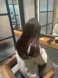 髪質改善カラー🌟+超音波アイロン付きトリートメント🫧