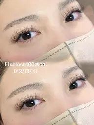 🌼フラットラッシュお付け足し🌼（60本or100本）　60本→¥2200  100本→¥3300