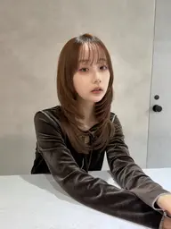 【新規】✂️カット+トリートメント💖顔周りまで可愛く似合わせ✨レイヤーで動きのある垢抜けスタイルに🪞