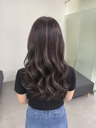 W color＋treatment【ハイライト<ケアブリーチ1回>＋うるツヤカラー＋髪質改善トリートメント】