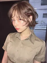 透明感ブリーチ無しダブルカラー+1ステップトリートメント