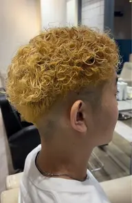 カット➕パーマ(極道、大仏)