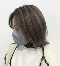 ✨🩵デザインカラークーポン🩵✨ハイライト+うる艶ウォータートリートメント〔ブリーチ込み〕