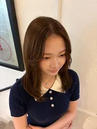 🍎オンカラーorリタッチカラー （ブリーチリタッチ❌）+4STEPトリートメント🍯‪🫧