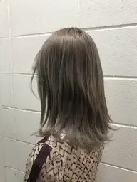ブリーチなしWカラー➕顔まわりcut
