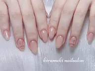 【ジェル】💅ワンカラー➕手作りクロム2個✝️