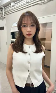 ✨【おすすめ】✨似合わせカット+透明感カラー+新質感プラチナTr🫧🚿