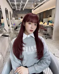 【クセ、広がり解消】💛韓国風小顔カット+髪質改善ケアストレート+1stepTR