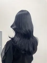 【🦋💙ブリーチなしダブルカラー+カット💙🦋】韓国っぽ透け感🥣✧*。