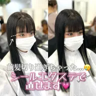 🍎取れにくい人毛シールエクステ58cm🍎ポイント・デザイン・顔周り本数相談(20本以下)1本¥380⚠️補足説明必読