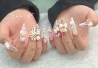 【ハンド】 チップ10本長さだし🖤ワンカラーor フラッシュ+パーツつけ放題♥