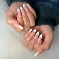 (hand)【ミディアムチップ長さだし・ベーシック】王道フレンチ