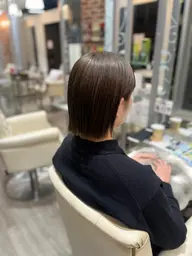 【春限定🌸】切りっぱなしボブ+トリートメント🫧
