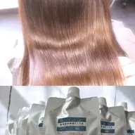 切って前髪ストレートして毛先デジパーしてTITAインナー強化トリートメント!!