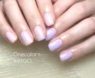 《肌なじみ◎ ちゅるん美フォルム♪》ワンカラーネイル/オフィス/カジュアルカラーも◎