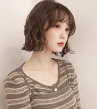 【2日3日前予約】パーマ仕上げのモデル様🎀🎼スタイリストによるカット➕パーマ付き