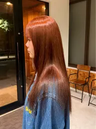 🧡【ブリーチなし暖色系】❤️ブリーチなしで深い赤、オレンジにしたい方おすすめ🌟