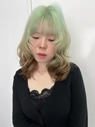 Cut + 1ケアブリーチ+デザインカラー+2steptreatment
