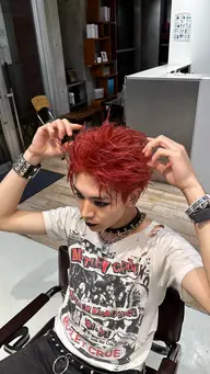 骨格矯正カット＋Wカラーorケアブリーチ＋カラー＋2stepトリートメント