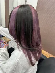 【🍬デザインカラー🍬】業界最高濃度ブリーチ+カラー(ブロックカラー、裾カラー)