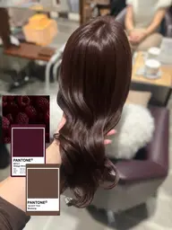 【髪質改善でうるツヤ髪へ】カット+髪質改善カラー+Aujua 5step🤍