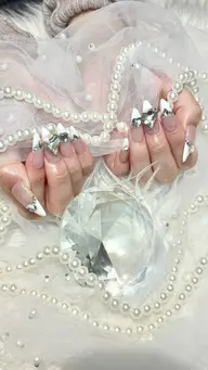【HAND】オフなし⭐️持ち込みデザイン120分コース(ストーン・パール・スタッズ20粒まで)※他パーツ別途料金