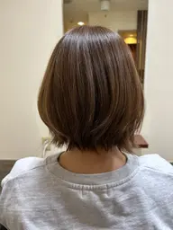 カットカラー(ブリーチなし)※肩に当たらない長さにカットする方に限ります。